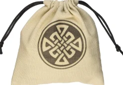 Q-Workshop Celtic Beige & Black Dice Bag Terningpose* Poser & Beger