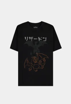 Pokemon Charizard Outline T-shirt* T-Skjorter