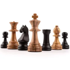 Chess Klassikere^Set Black Olive Deluxe 50mm Field