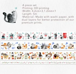 Chonky Cat Washi Tape Sticker Set* Tilbehør