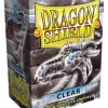 Kortlommer^Classic Clear Standard Size Dragon Shield Sleeves (100)