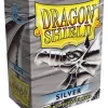 Classic Silver Standard Size Dragon Shield Sleeves (100)* Kortlommer