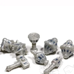 Starling Games Cleric Poly Spirited Steel (8) Terningsett, PolyHero* Sett|Tilbehør