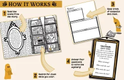 Ellie Alexander Color & Sleuth: Ghost Town: A Spooky Coloring Mystery - Includes 40+ Coloring Pages, Clue Notebook Sheets, and Downloadable Coloring Poster* Tegne & Male