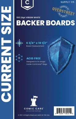 Tilbehør & Oppbevaring^Comicare Current Size Boards (100)
