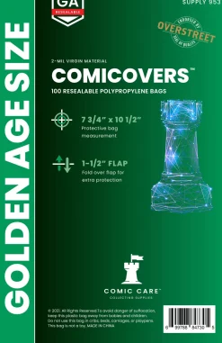 Tilbehør & Oppbevaring^Comicare Golden PP Rresealable Bags (100)