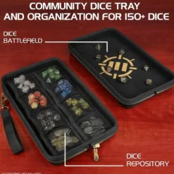 ENHANCE Tabletop Community XL Dice Organizer Case & Tray* Boks