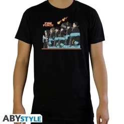 Fire force Company 8 Black T-Shirt (XS)* T-Skjorter