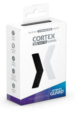 Kortlommer^Cortex Sleeves Matte Black Standard Size (100) Kortlommer, Cortex