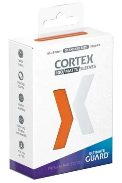 Cortex Sleeves Matte Orange Standard Size (100) Kortlommer, Cortex* Kortlommer