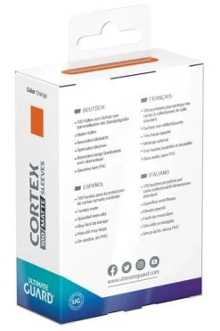 Cortex Sleeves Matte Orange Standard Size (100) Kortlommer, Cortex* Kortlommer