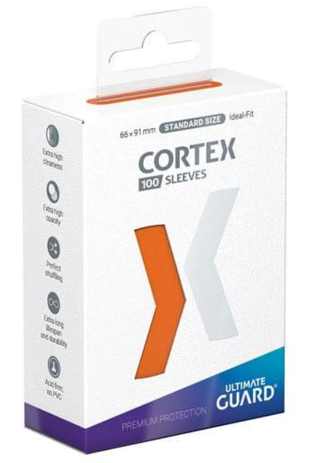 Kortlommer^Cortex Sleeves Orange Standard Size (100) Kortlommer, Cortex