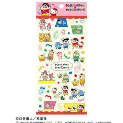Klistremerker^Crayon Shin-Chan x Sanrio Characters Let's Play Together Sticker Set