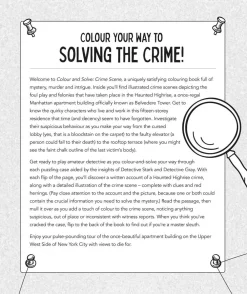 Alessandra Santelli Crime Scene: Colour the Crime Scene, Analyze the Clues and Solve the Murder Mystery!* Tegne & Male|Spill Og Aktiviteter
