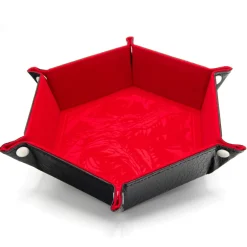 GlassStaff CritStones Foldable Dice Tray Dragon Skin Edition Red* Brett