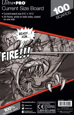 Tilbehør & Oppbevaring^Current Size Comic Boards (100)