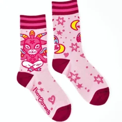 Footclothes Cute Baphomet Goat Socks (36-46)* Sokker & Fottøy