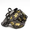 Udixi Dice Tilbehør^D20 Keychain Black /Gold
