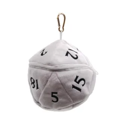Ultra Pro D20 White Plush Dice Bag Terningpose* Poser & Beger