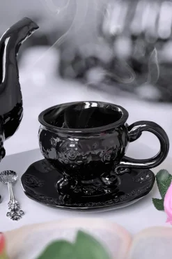 Haunted Homeware Servisesett^Daemon Teacup & Saucer