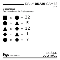 Happyneuron Spill Og Aktiviteter^Daily Brain Games 2025 Day-to-Day Calendar: Energize your mind, one puzzle at a time!