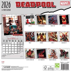 Kalendere^Deadpool 2026 Square Calendar