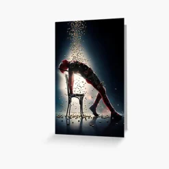 Deadpool Bullet Greeting Card* Kort, Bursdag & Anledning