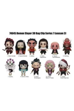 Blind boks Demon Slayer Series 7 PVC Bag Clip* Mystery Box