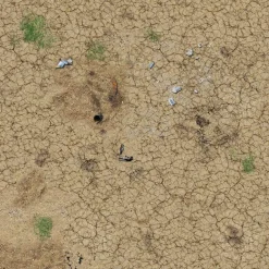 Battle Systems Kart & Battlemaps^Desert Wasteland 60 x 60 cm Gaming Mat