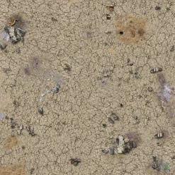 Battle Systems Kart & Battlemaps^Desert Wasteland 90 x 90 cm Gaming Mat