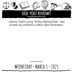 LLC Everhance Did You Know? 2025 Day-to-Day Calendar* Spill Og Aktiviteter