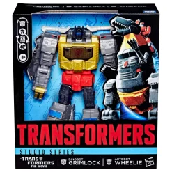 Actionfigurer^Dinobot Grimlock & Autobot Wheelie Deluxe Class Action Figure 22 cm