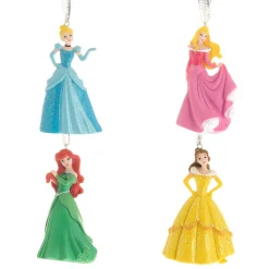 Disney-jul Disney Princess 3D Hanging Decorations Set of 4* Julekuler