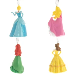 Disney-jul Disney Princess 3D Hanging Decorations Set of 4* Julekuler