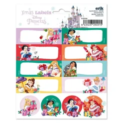 Disney Princesses Christmas Self-Adhesive Labels* Klistremerker|Julepynt
