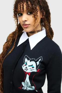 Haunted Lifestyle Do Not Touch Me Cardigan* Genser