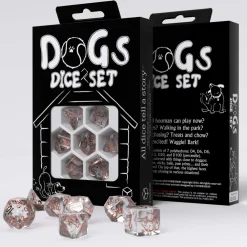 Q-Workshop Dogs Bubbles Poly Translucent /Copper (7)* Sett