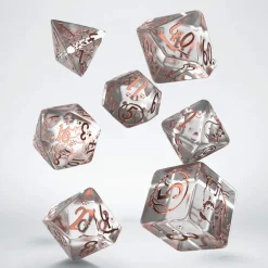 Q-Workshop Dogs Bubbles Poly Translucent /Copper (7)* Sett