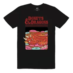 Vincent Trinidad Donuts And Dragons Black T-Shirt* T-Skjorter