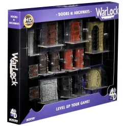 WizKids Doors & Archways Warlock Tiles Box Set* Kart & Battlemaps|Terreng & Tilbehør