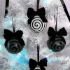Haunted Homeware Downward Spiral Black Ornaments Set of 4* Julekuler|Julepynt