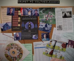 Detective for a Day Samarbeid|Escape Room^Drapet På Kultmedlemmene