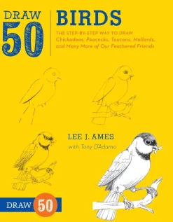 L Ames Draw 50 Birds* Tegnebøker|Barn & Unge
