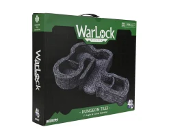 WizKids Kart & Battlemaps|Terreng & Tilbehør^Dungeon Angles & Curves 1 Inch Expansion Pack Warlock Tiles Box Set