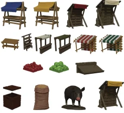 WizKids Dungeon Dressing Merchant's Row Warlock Tiles* Kart & Battlemaps|Terreng & Tilbehør