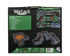 WizKids Dungeon Straight Walls 1 Inch Expansion Pack Warlock Tiles Box Set* Kart & Battlemaps|Terreng & Tilbehør