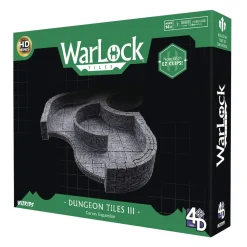 WizKids Kart & Battlemaps|Terreng & Tilbehør^Dungeon Tiles III Curves Warlock Tiles Box Set