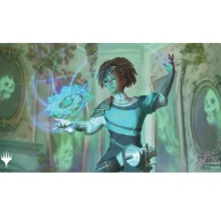 Duskmourn House of Horror Magic the Gathering Play Mat Og Mat Case^Duskmourn: House of Horror Zimone, Mystery Unraveler Play Mat
