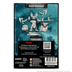WizKids Dwarf Female Barbarian (Wave 1) Dungeons & Dragons Frameworks Figur* Karakterer