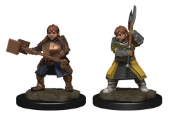 WizKids Karakterer^Dwarf Female Dwendalian Empire Fighter (Wave 1) Critical Role Unpainted Miniatures Figur